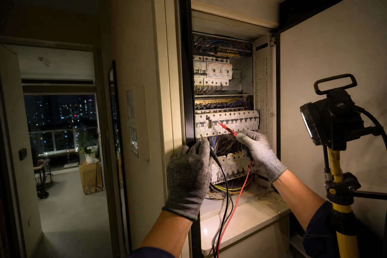 跳掣及漏電檢查工具現場
