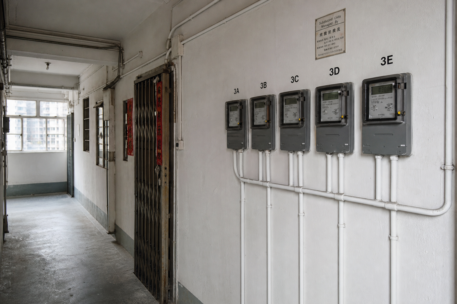 深水埗單棟舊樓 5 個分間單位簡樸房合規改造