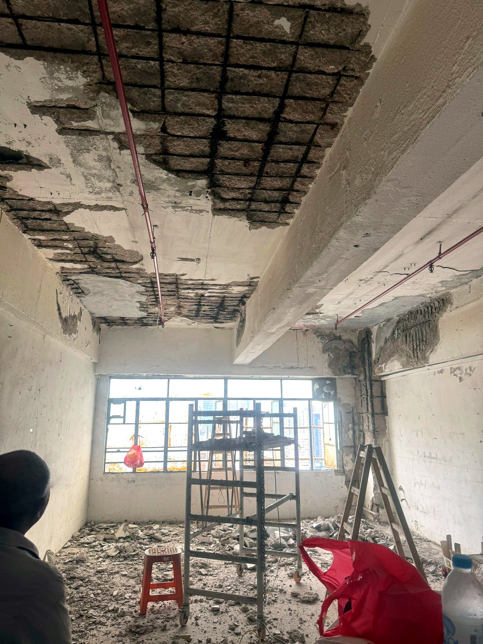 電力線路重佈現場