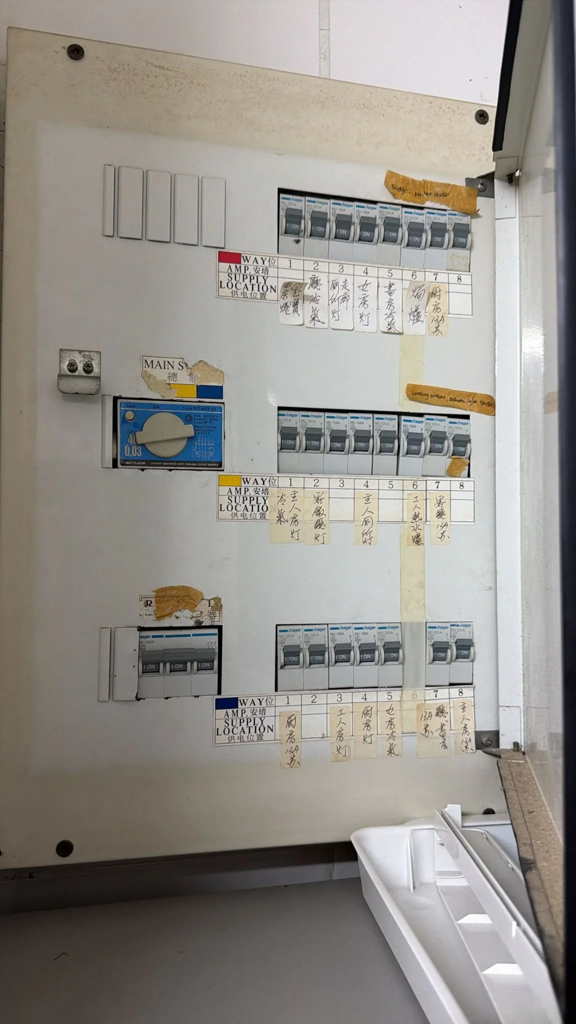 火炭單位配電箱漏電檢查實拍